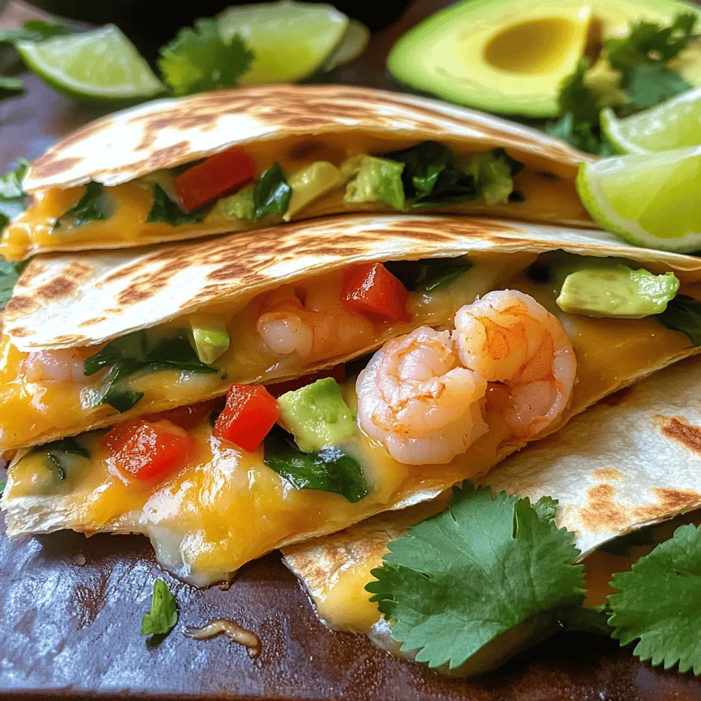 Minute Garlic Butter Shrimp Quesadillas Tasty Dish