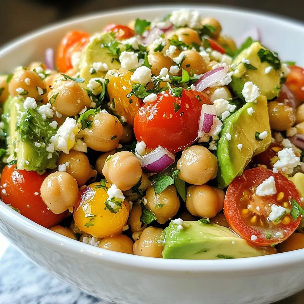 Chickpea Avocado Salad Tasty and Nutritious Meal