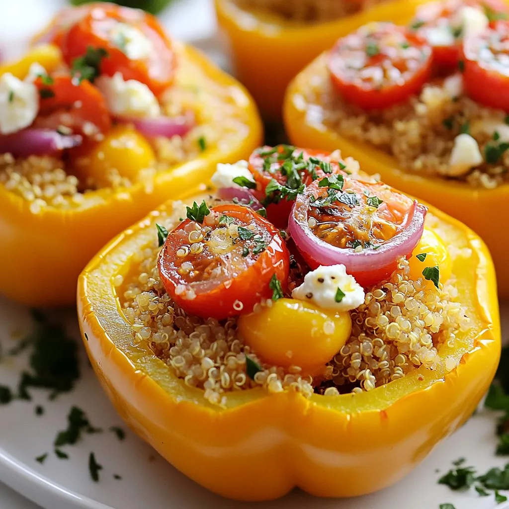 Baked Feta Stuffed Peppers Flavorful Dinner Delight