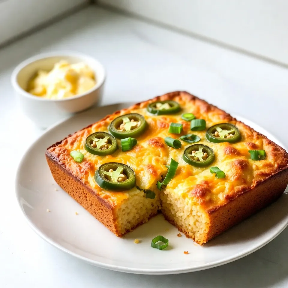 Jalapeño Cheddar Cornbread Flavorful and Easy Recipe