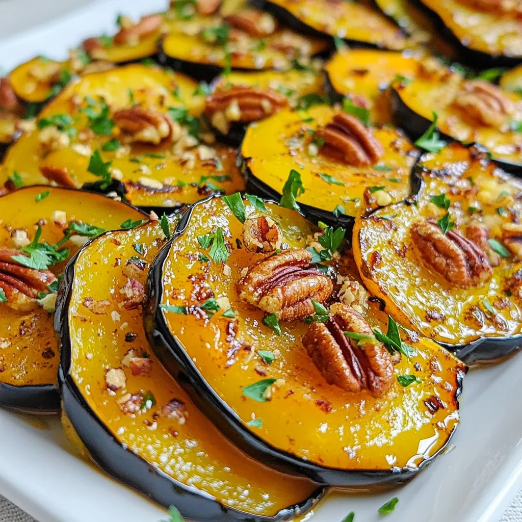 Maple Roasted Acorn Squash Slices Simple and Tasty