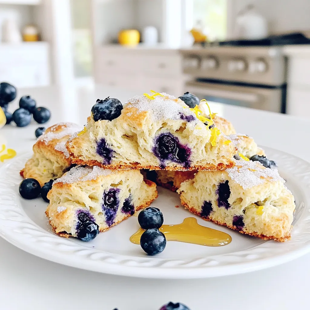 Lemon Blueberry Scones Fresh and Flavorful Delight