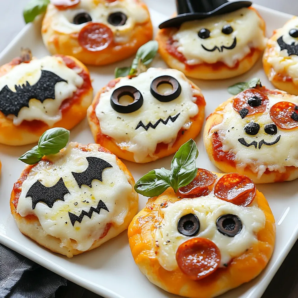Halloween Mini Pizzas Spooky and Fun Treats for Kids