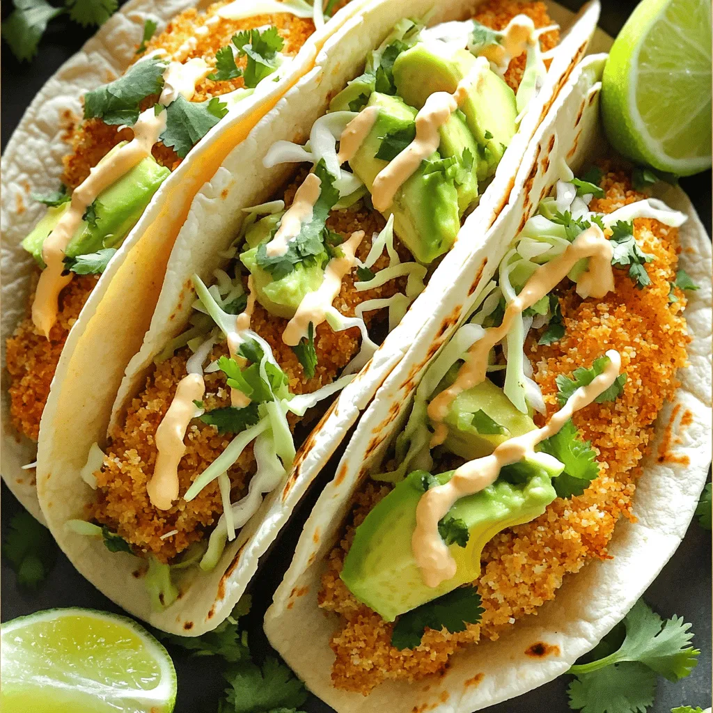 Crispy Panko Crusted Fish Tacos Easy and Flavorful Meal