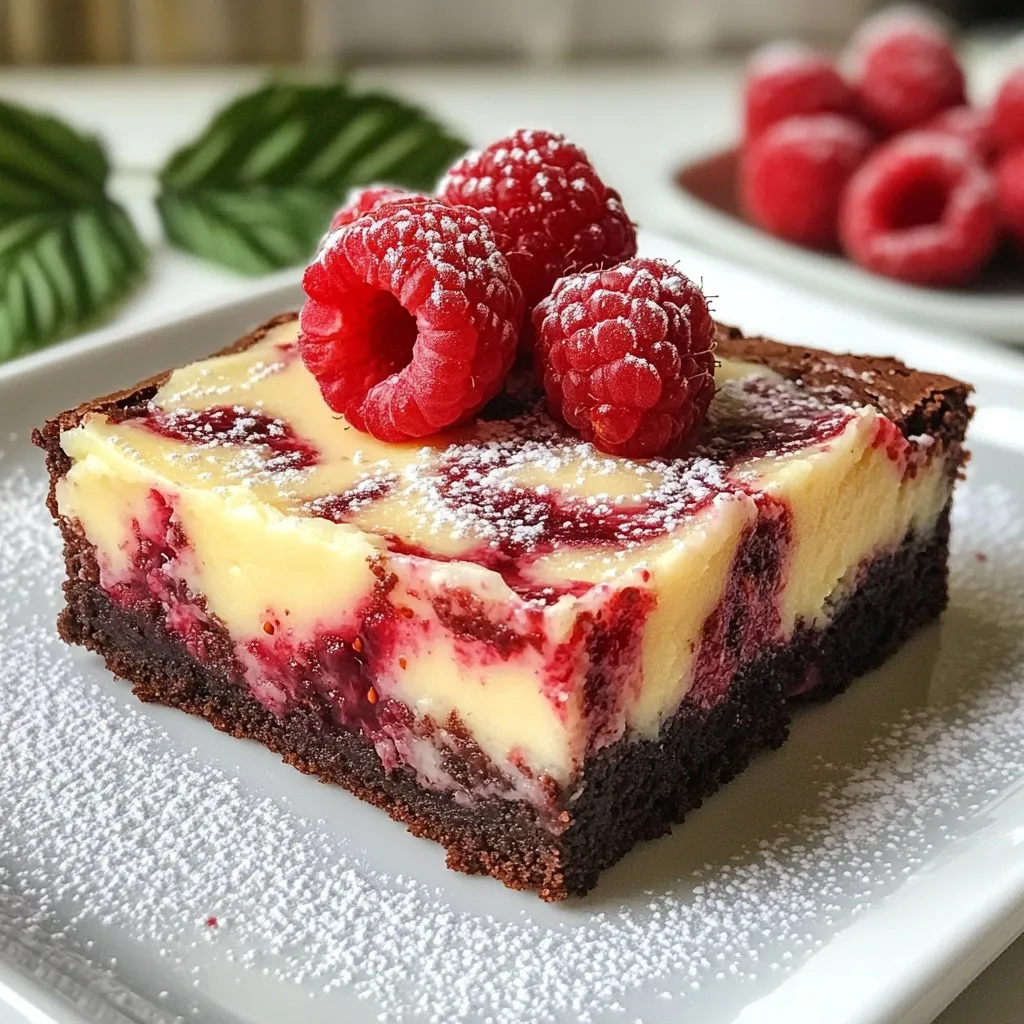 Raspberry Swirl Cheesecake Brownies Irresistible Delight