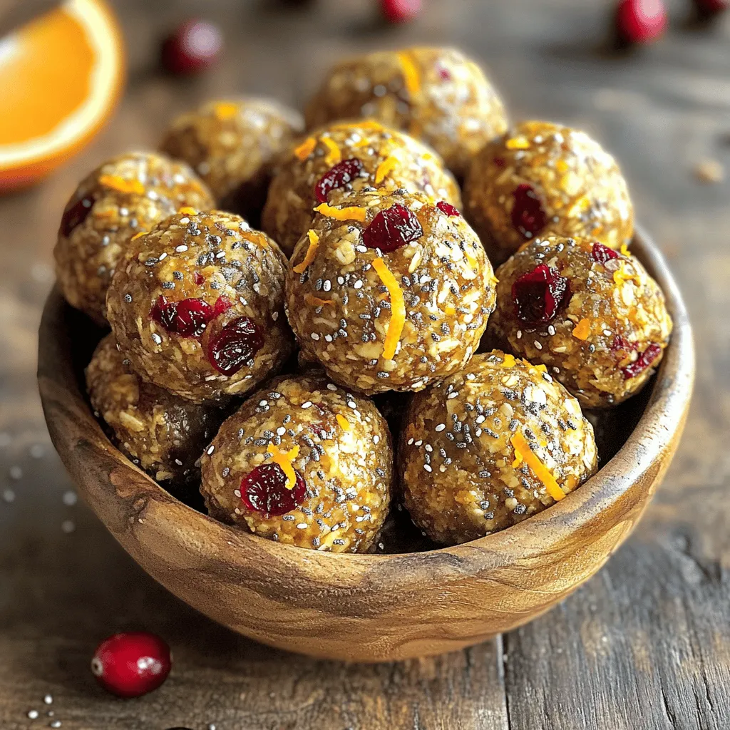 Cranberry Orange Energy Bites Easy and Nourishing Snack