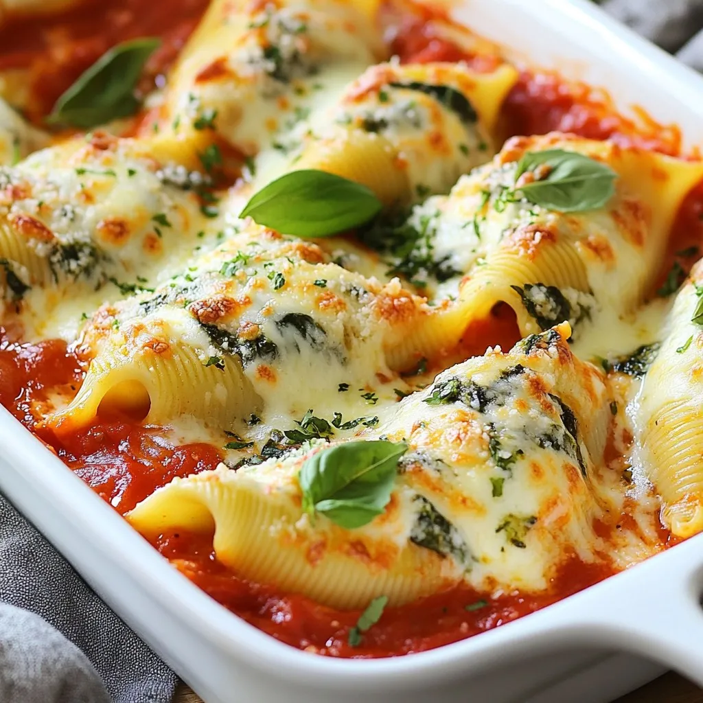 Spinach Ricotta Stuffed Shells Delightfully Cheesy Dish