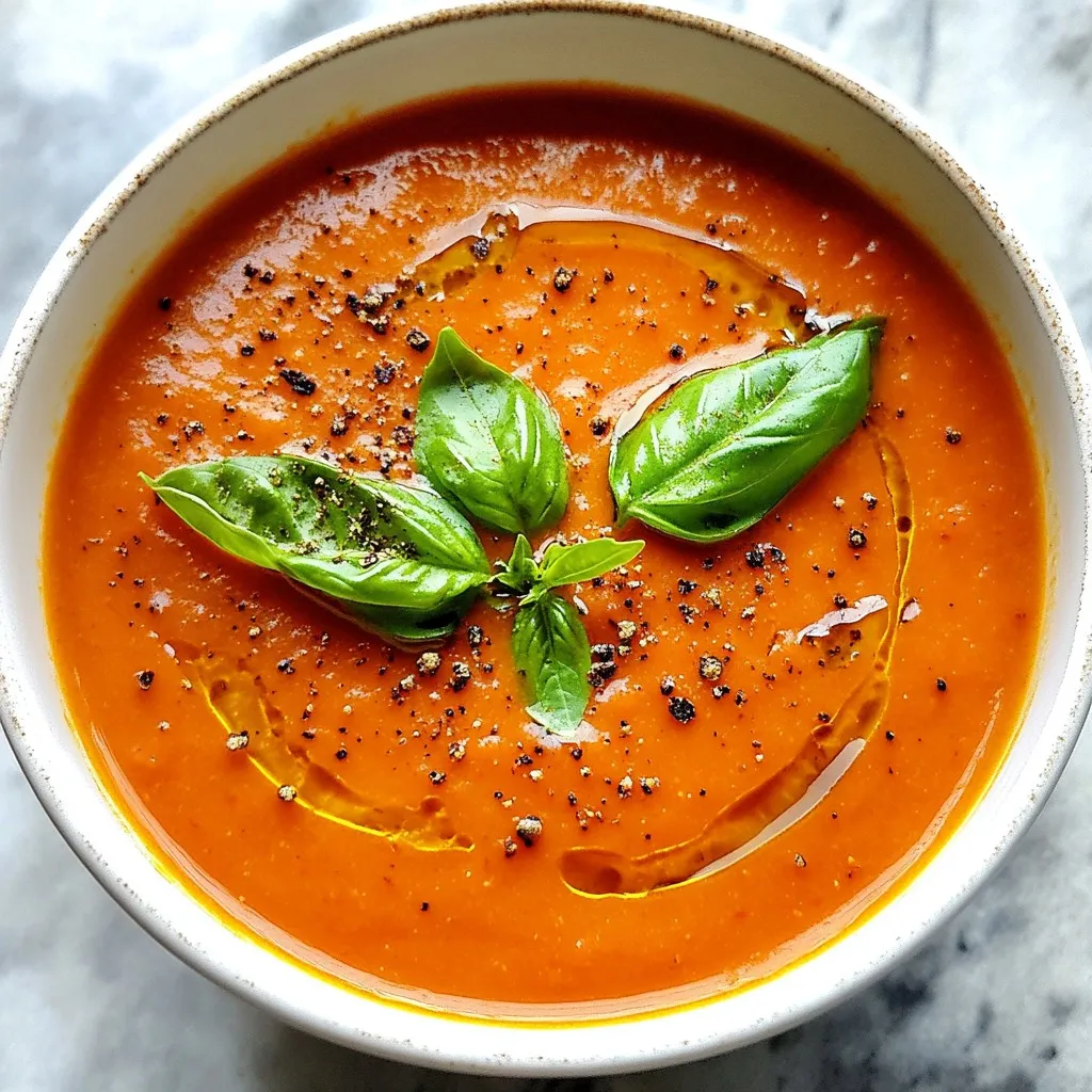 Roasted Tomato Bisque Comforting and Flavorful Delight