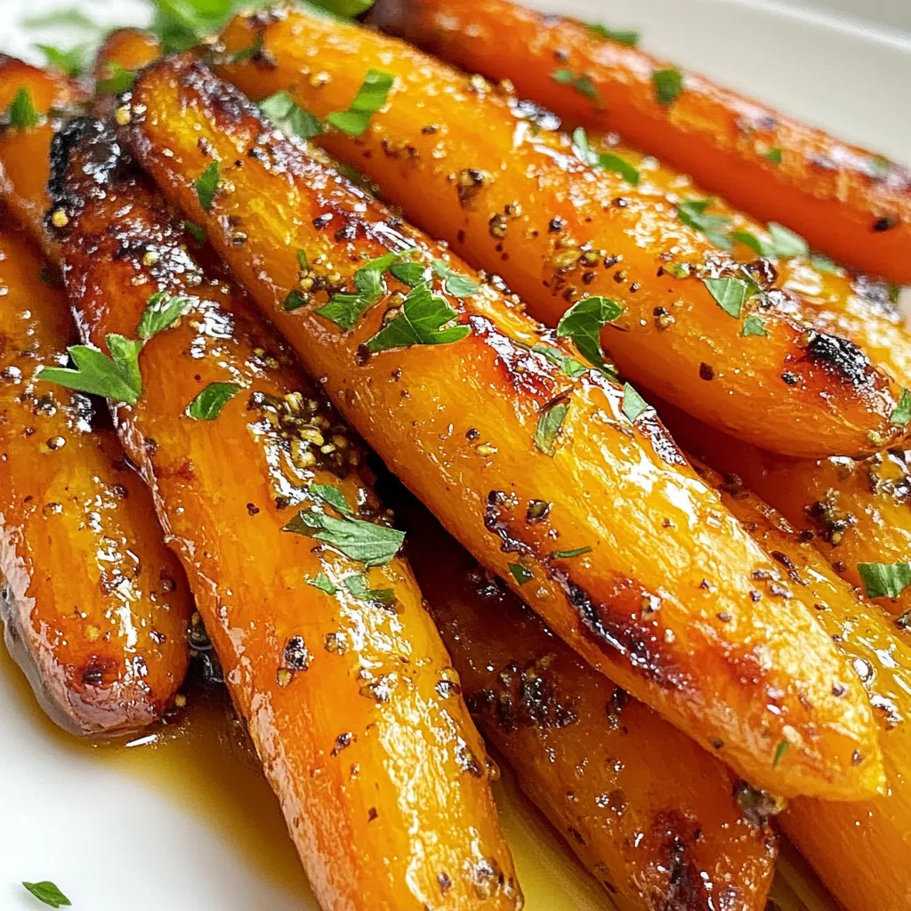 Maple Dijon Roasted Carrots Savory and Sweet Side