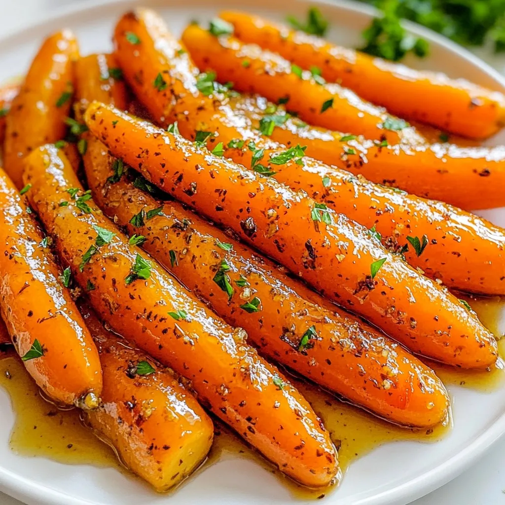 Honey Garlic Glazed Carrots Sweet and Savory Side