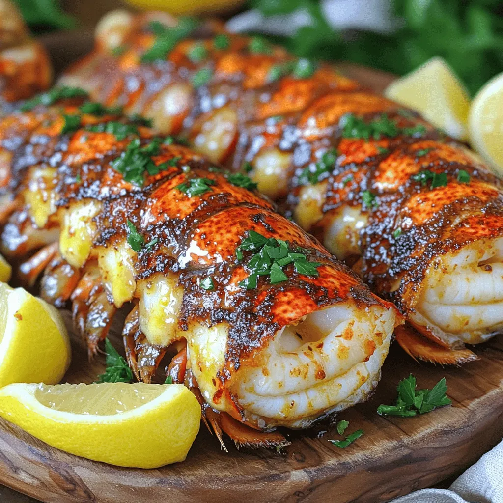 Garlic Butter Lobster Tails Delightful Coastal Dish