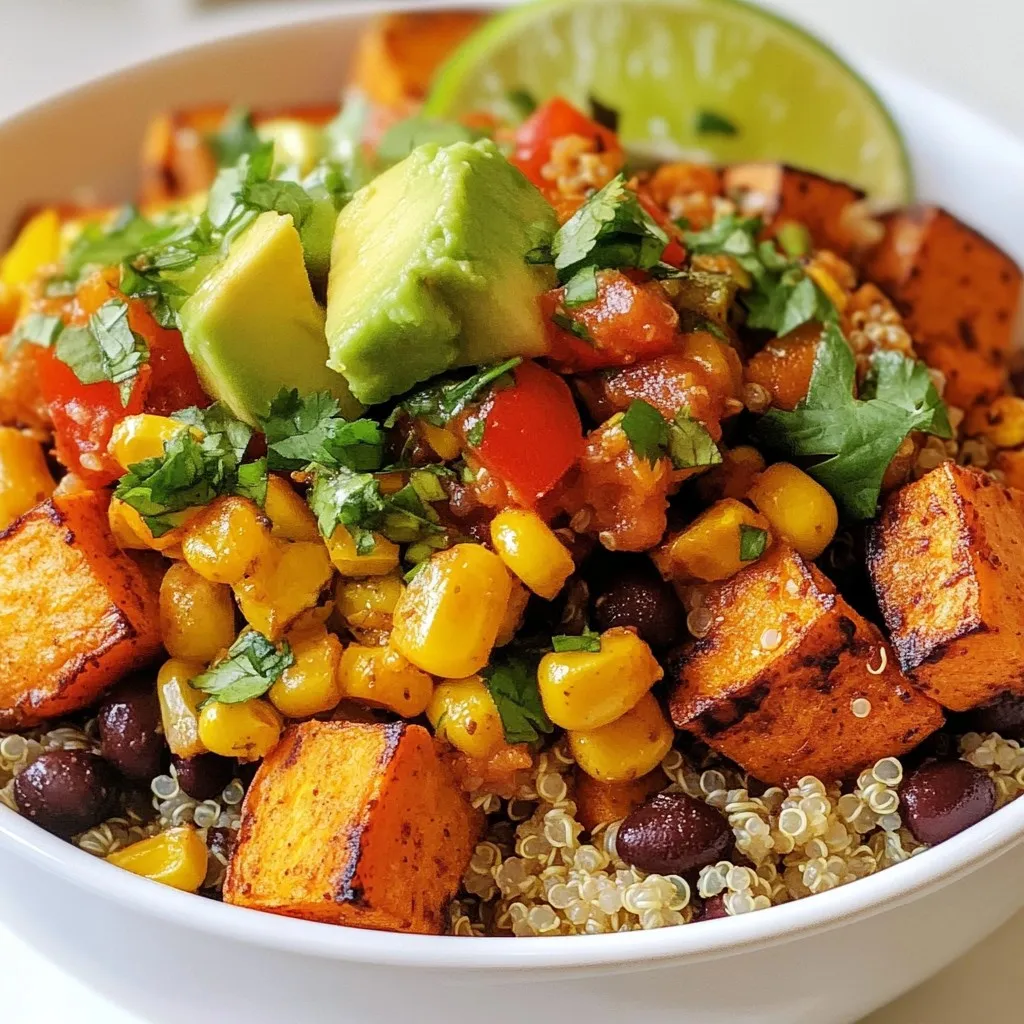 Sweet Potato Black Bean Burrito Bowls Flavorful Meal