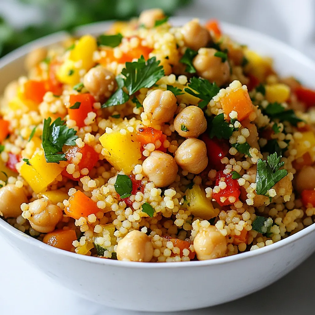 Moroccan Chickpea Couscous Flavorful and Filling Dish