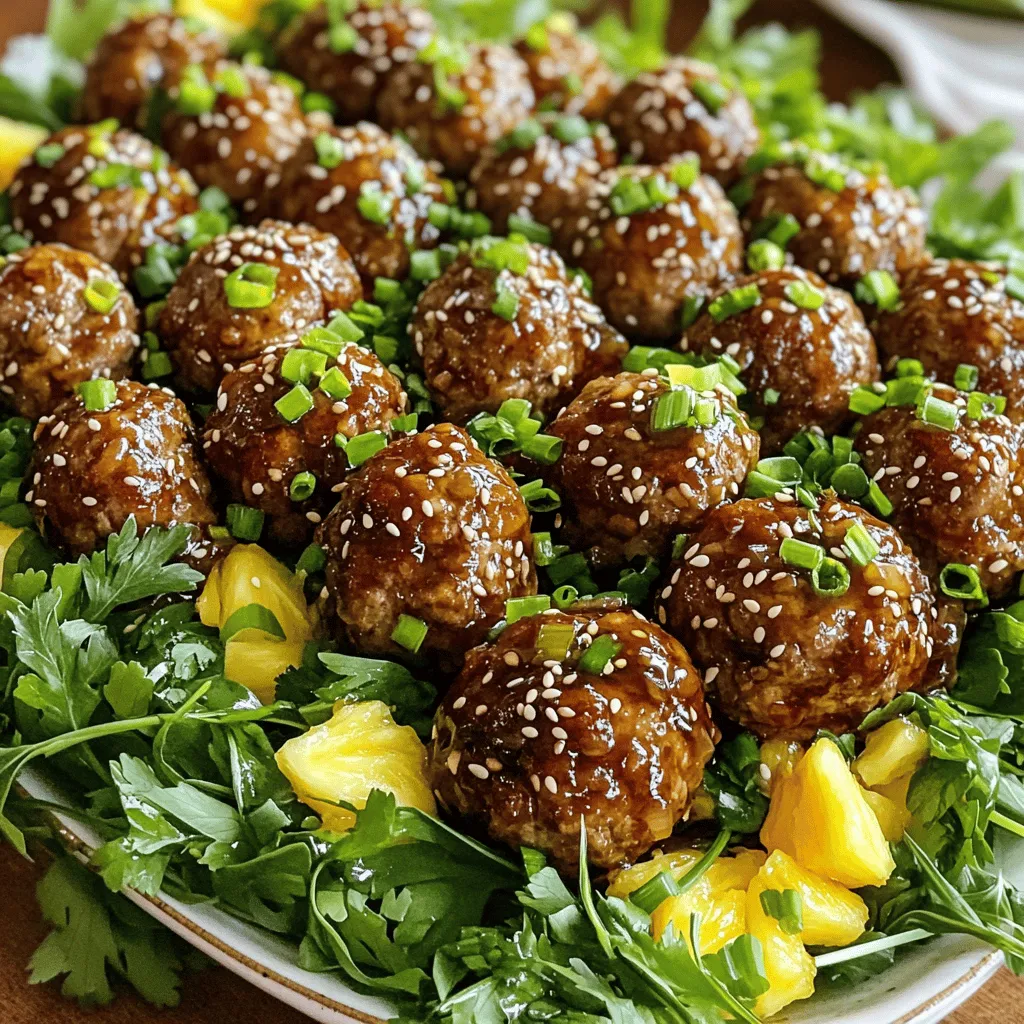 Pineapple Teriyaki Meatballs Flavorful Dinner Delight