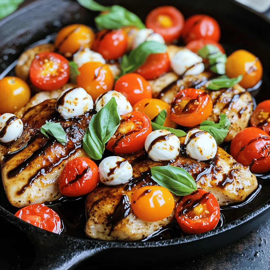 Balsamic Glazed Caprese Chicken Delightful Flavor Burst