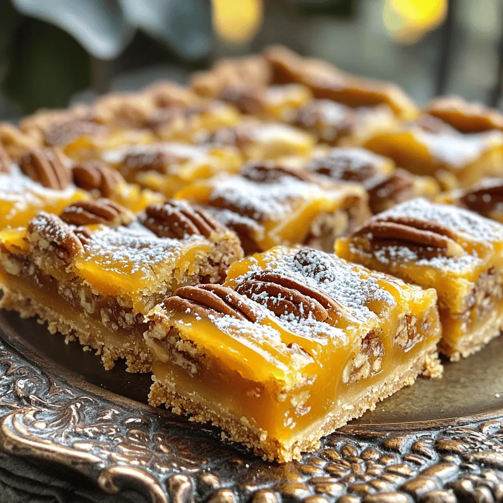 Caramel Pecan Pie Bars Irresistible and Sweet Treat
