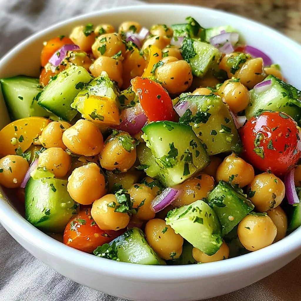 Avocado Chickpea Salad Nutritious and Simple Bowl