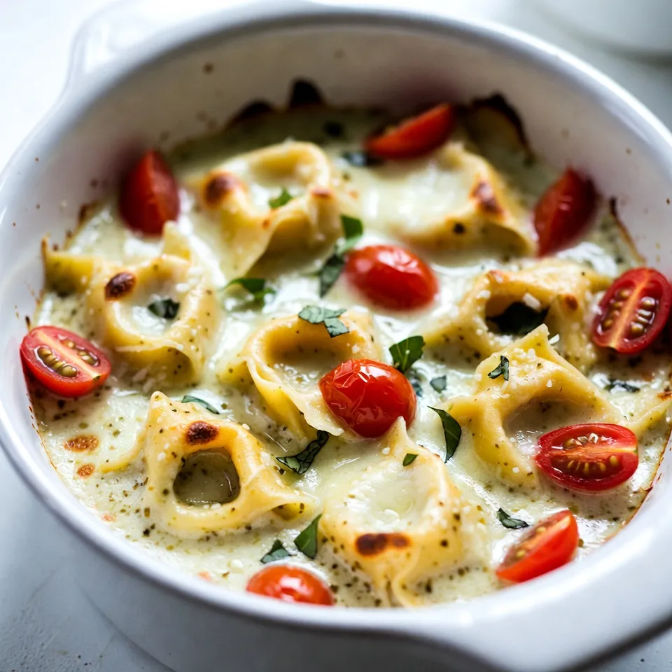 Creamy Pesto Tortellini Bake Flavorful Family Meal