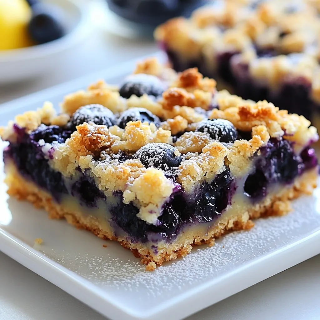 Blueberry Crumble Bars Delightful Dessert Recipe