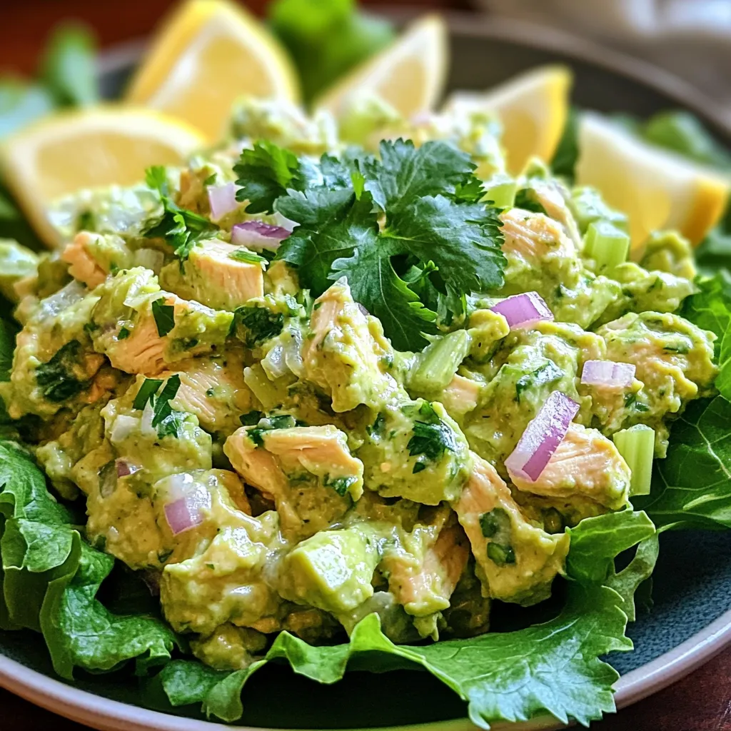 Creamy Avocado Chicken Salad Delightful and Easy Meal