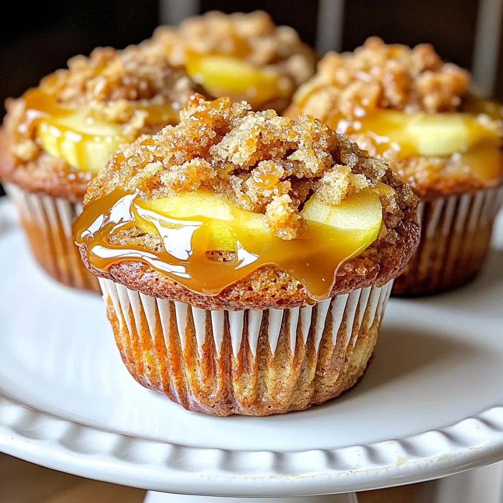 Caramel Apple Muffins with Streusel Delightful Bake