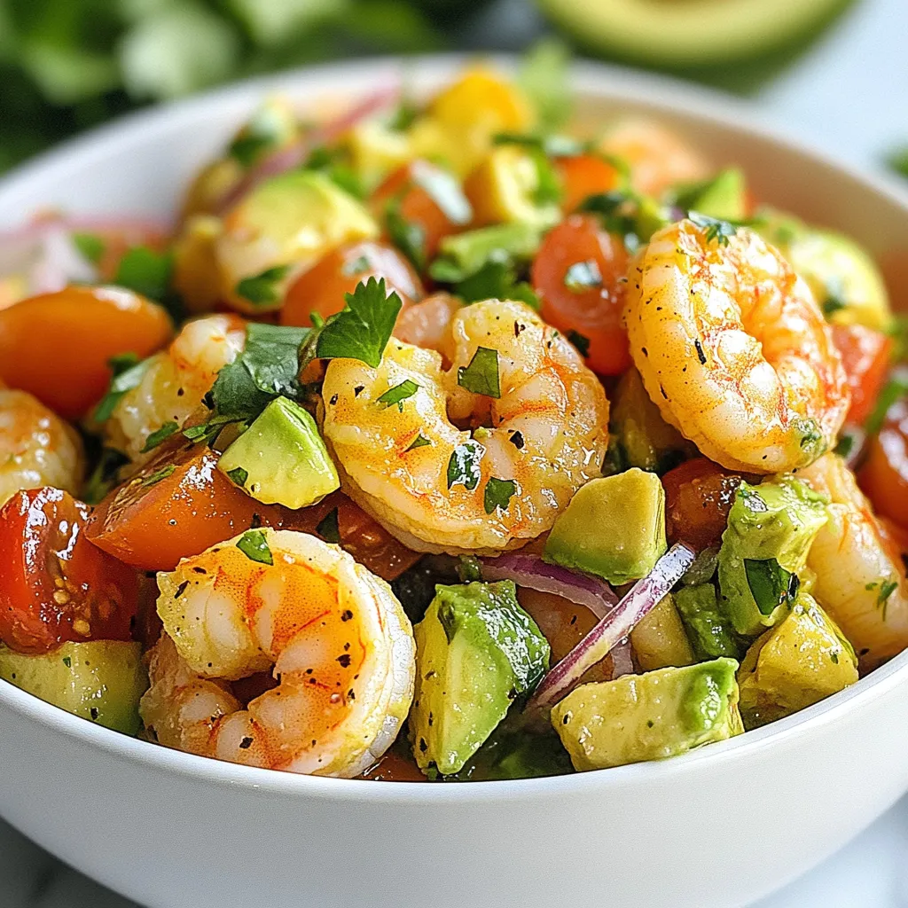 Avocado Lime Shrimp Salad Fresh and Flavorful Meal