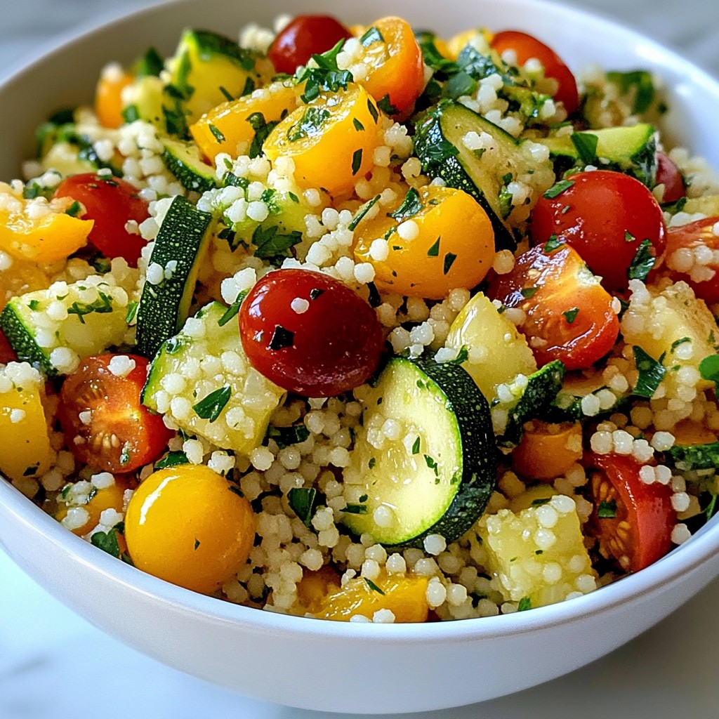 Easy Dinners Lemon Herb Couscous with Veggies Delight