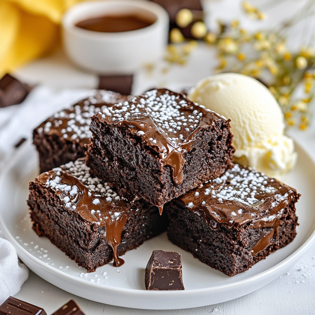 Triple Chocolate Espresso Brownies Rich Fudgy Delight
