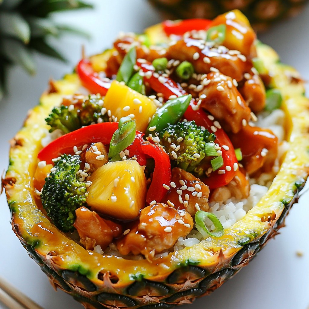 Teriyaki Chicken Pineapple Bowls Flavorful and Fresh Meal