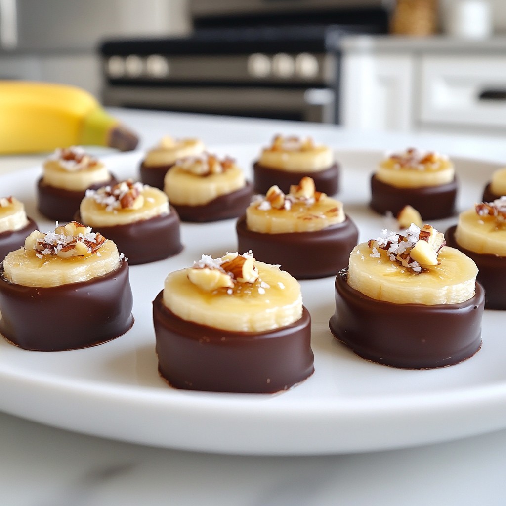 Chocolate Covered Banana Bites Delicious Frozen Treat