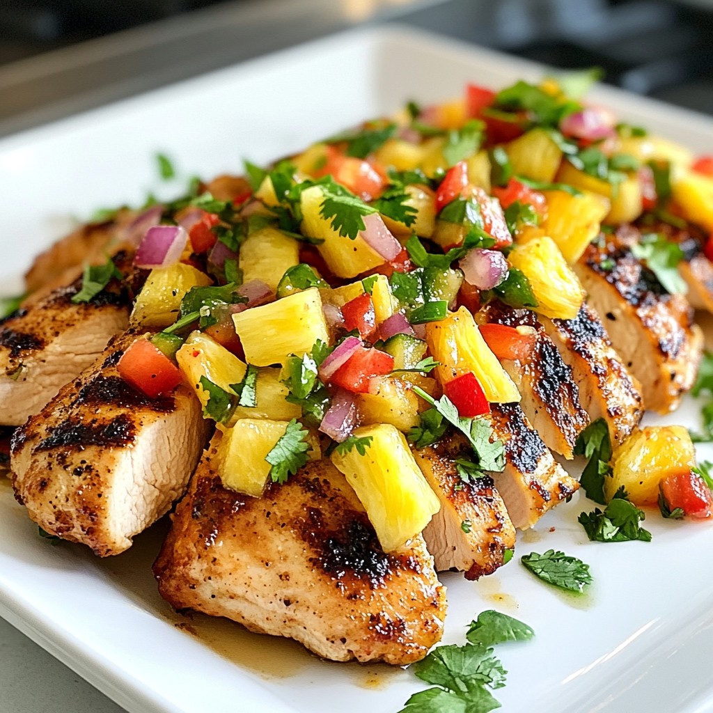 Pineapple Salsa Chicken Flavorful Dinner Recipe