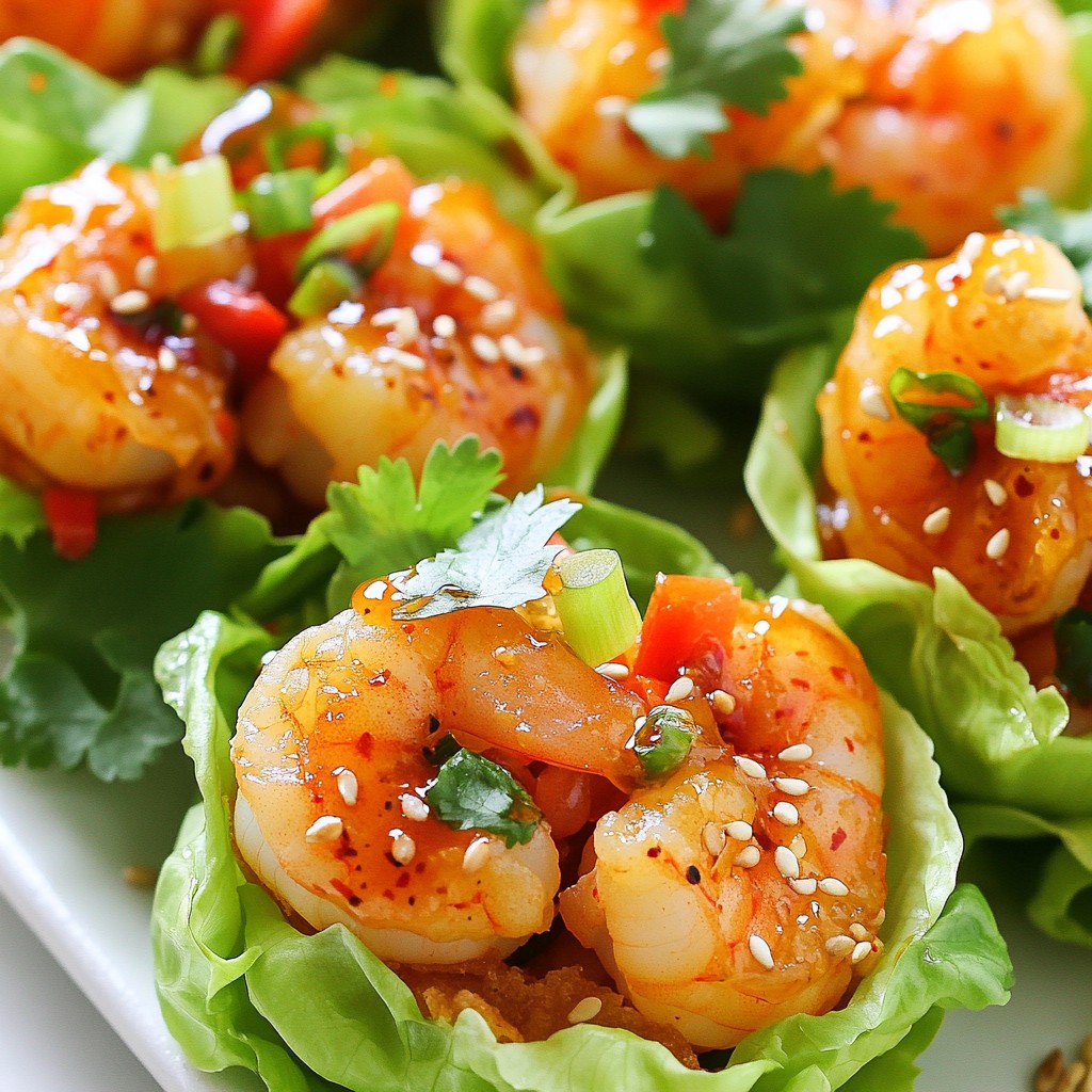 Firecracker Shrimp Lettuce Cups Tasty and Easy Meal