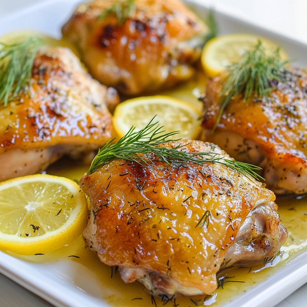 Gourmet Dinners Lemon Dill Chicken Thighs Recipe