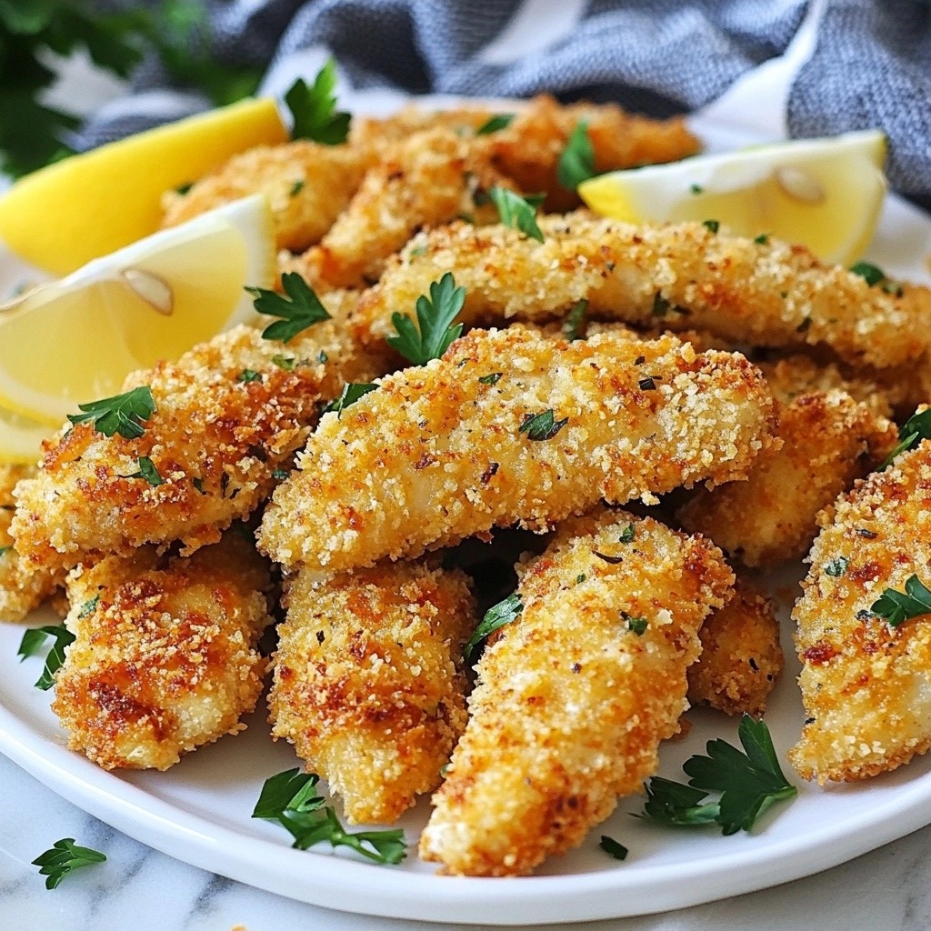 Quick Dinners Crispy Lemon Herb Chicken Tenders Delight