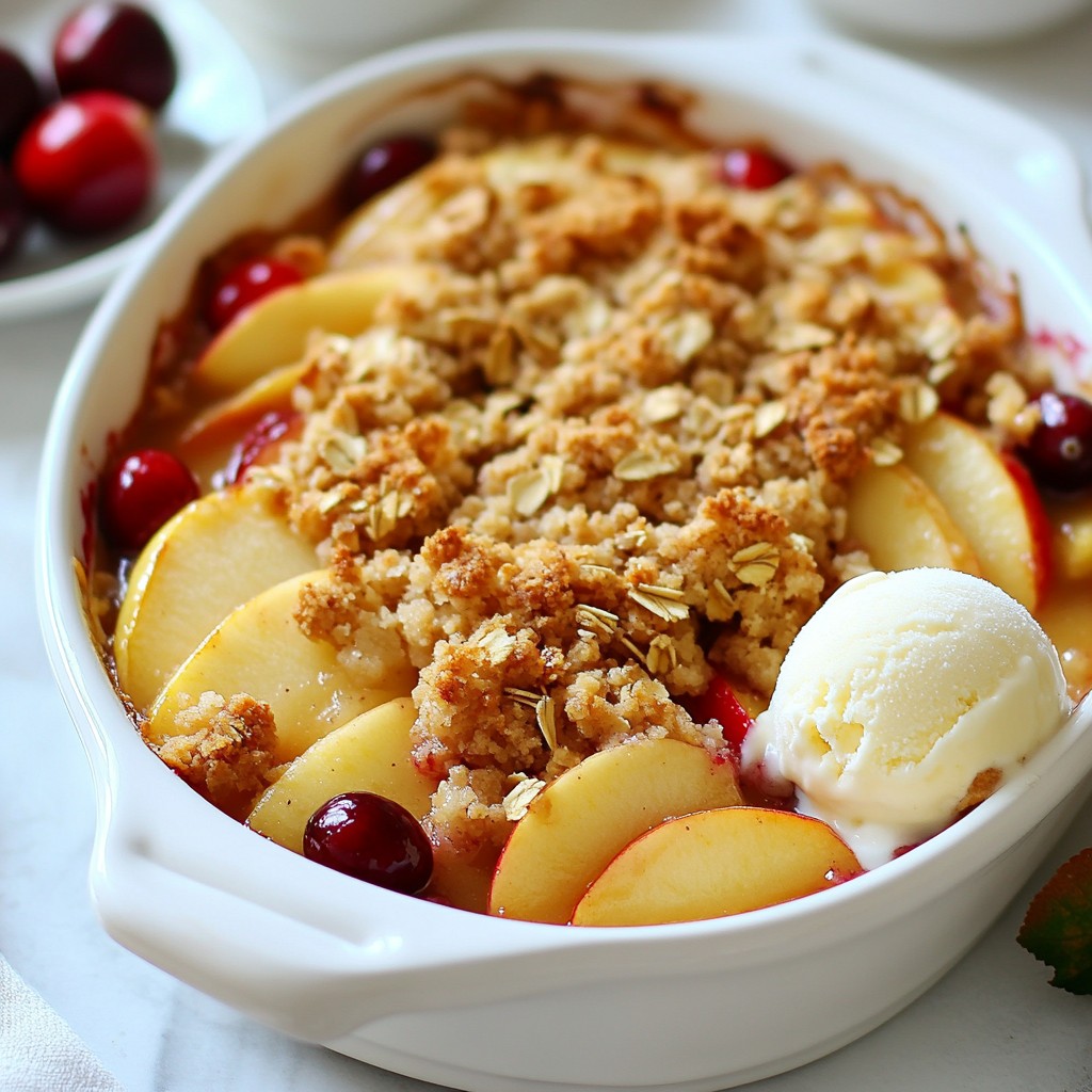 Apple Cranberry Crumble Delightful Dessert Recipe