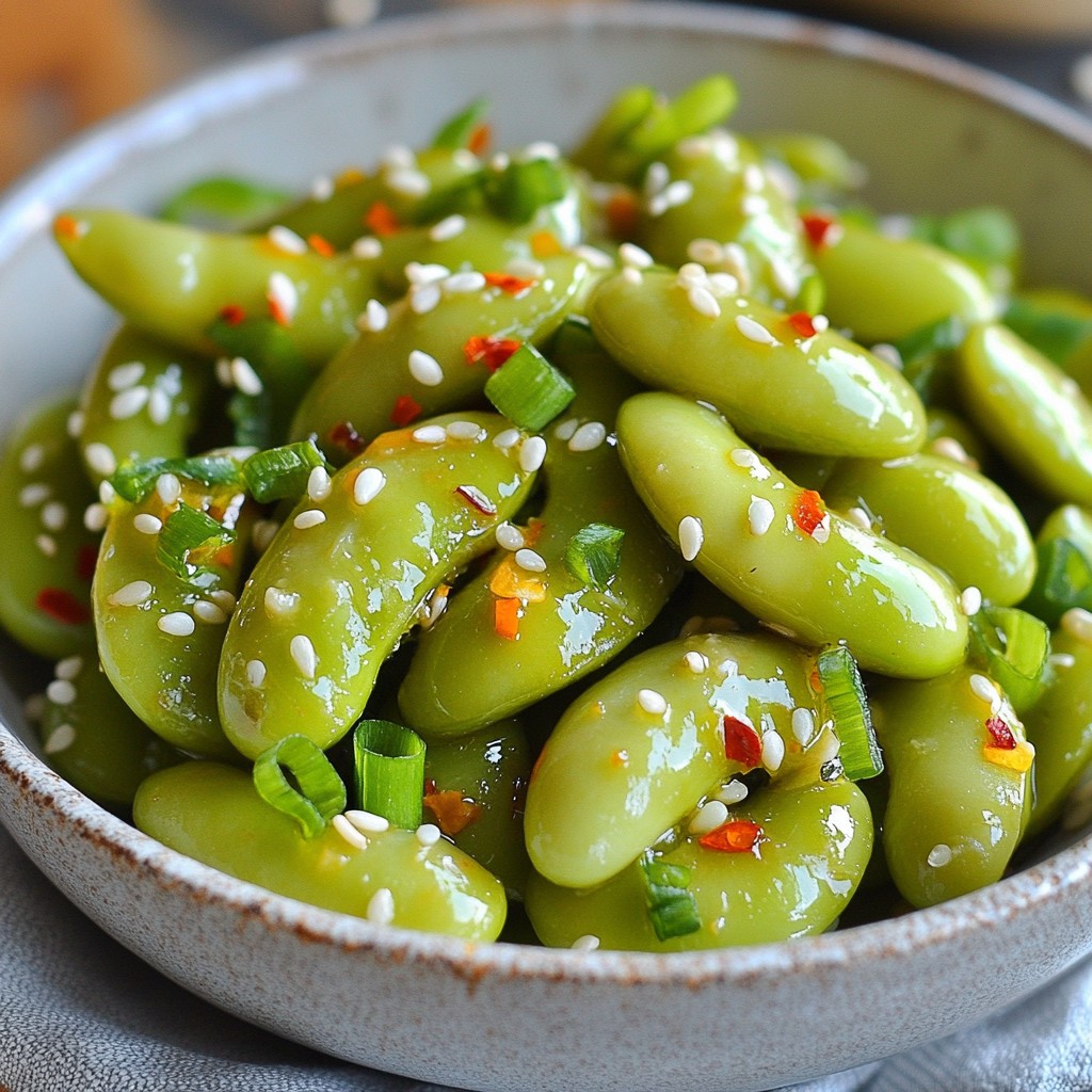 Spicy Garlic Edamame Flavorful and Simple Snack
