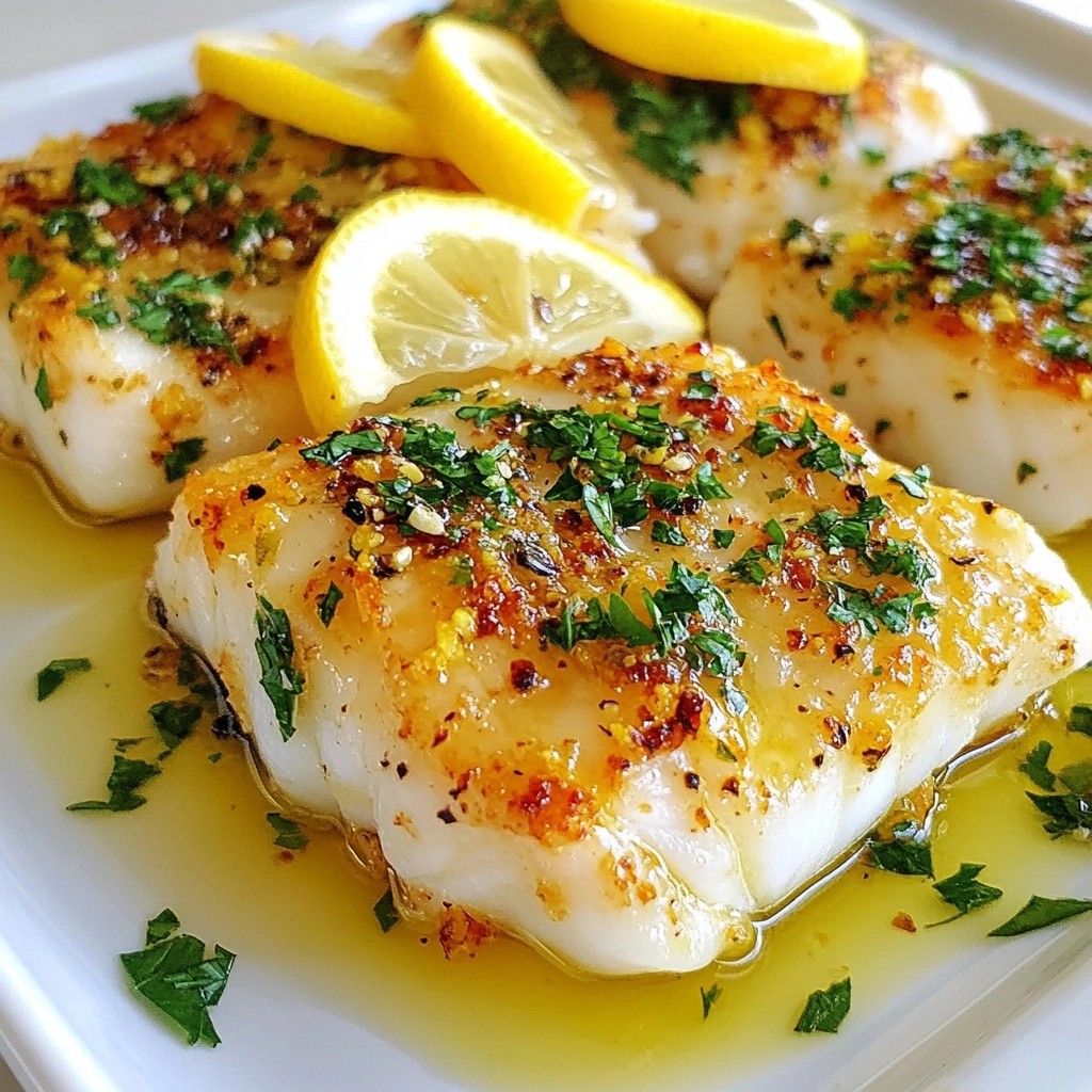 Healthy Dinners Lemon Garlic Baked Cod Delight