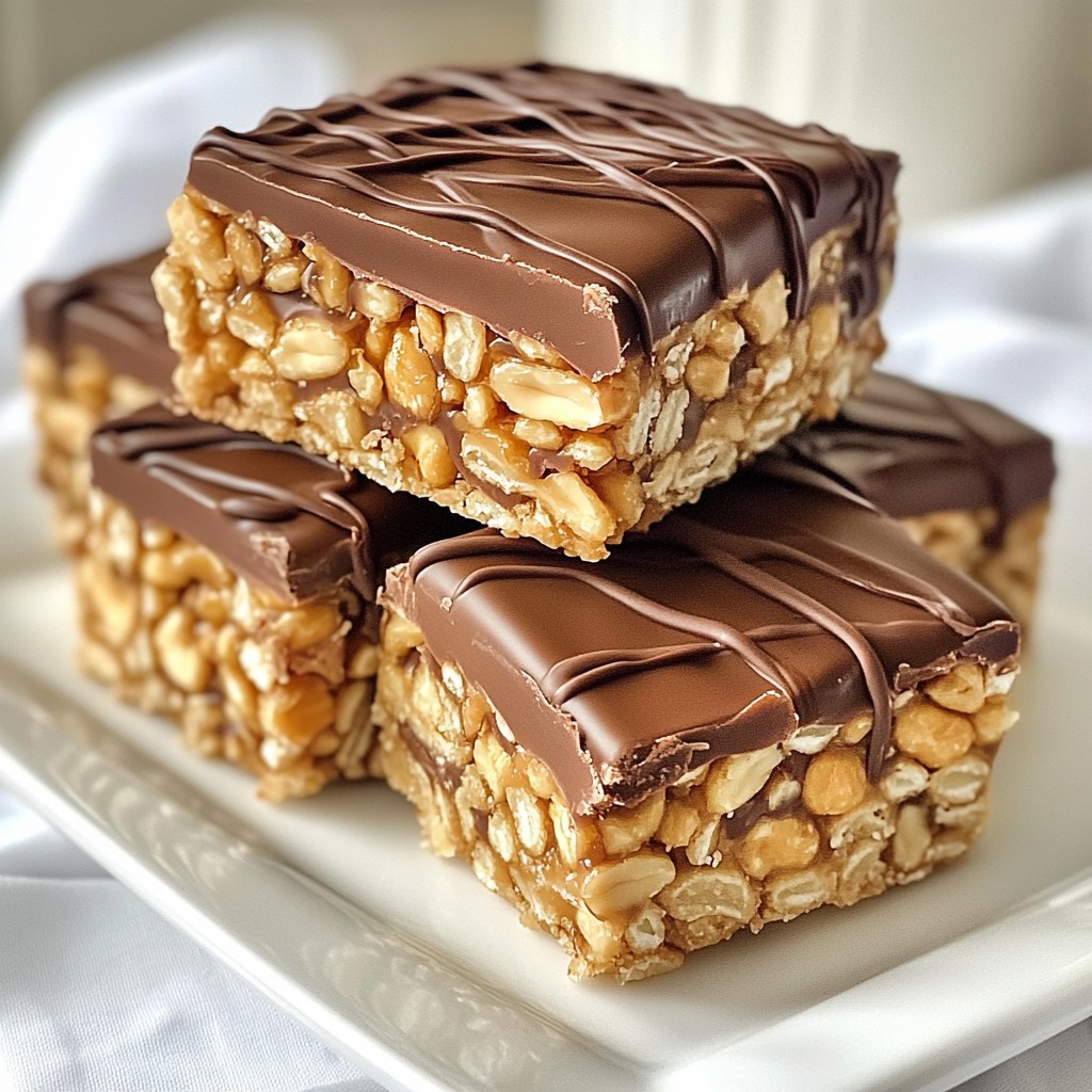 Chocolate Peanut Butter Rice Krispie Bars Delight