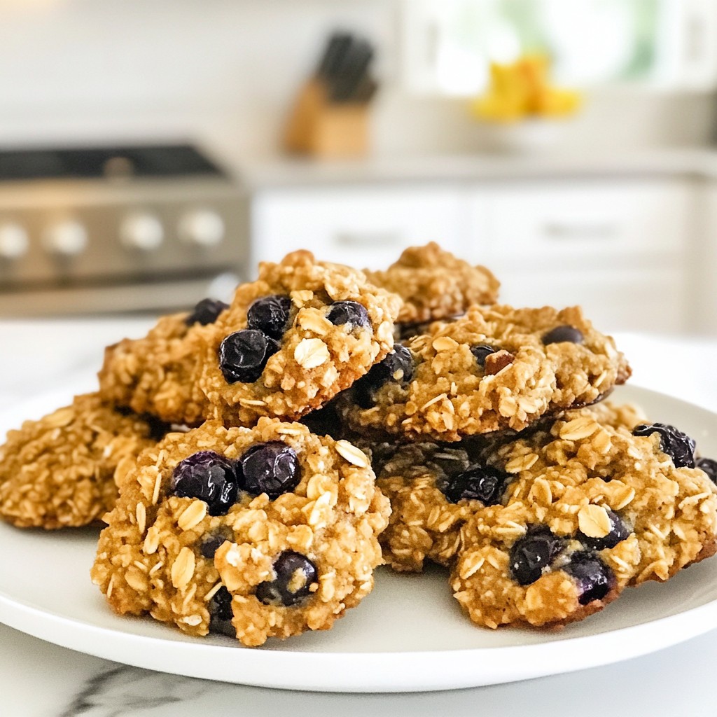 Blueberry Oatmeal Breakfast Cookies Easy and Tasty Treat