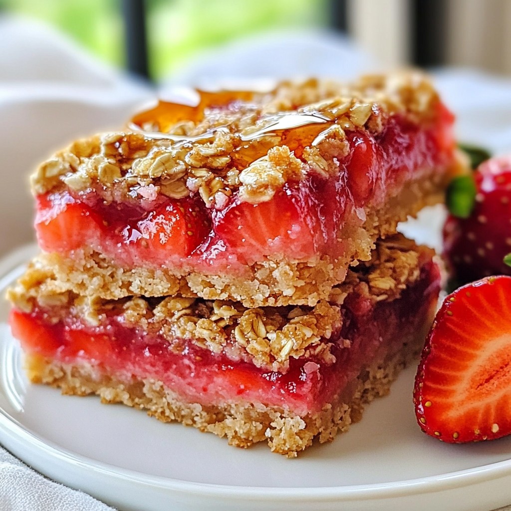 Strawberry Oatmeal Breakfast Bars Tasty and Easy Recipe