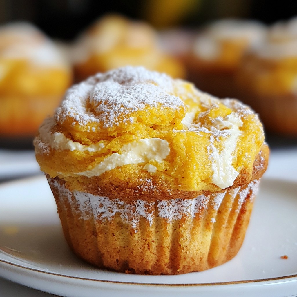 Pumpkin Cream Cheese Swirl Muffins Irresistible Treat