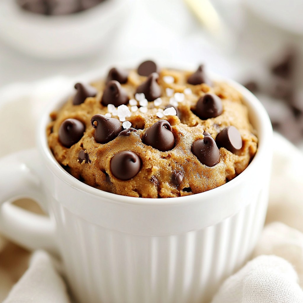 Peanut Butter Chocolate Chip Mug Cake Simple Treat