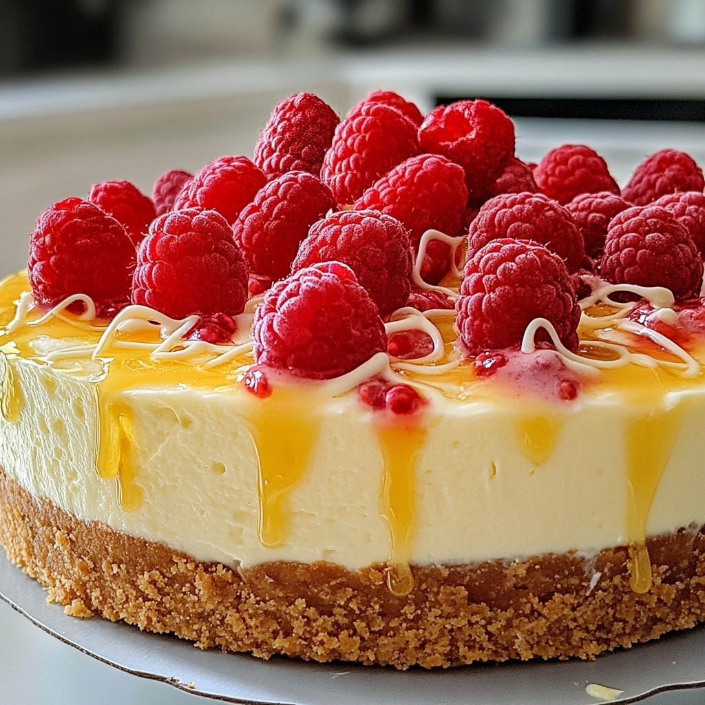 Raspberry White Chocolate Cheesecake Delightful Recipe