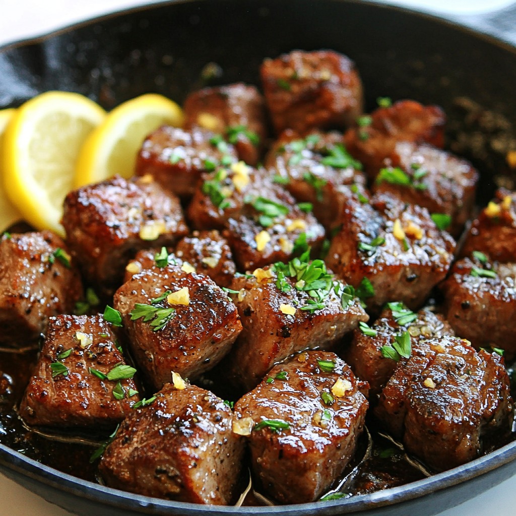 Cajun Garlic Butter Steak Bites Savory Flavor Delight