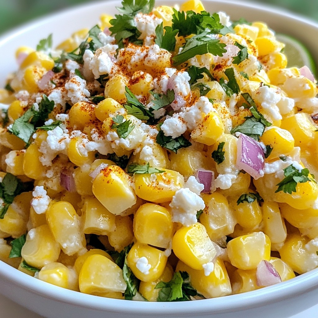 Spicy Mexican Street Corn Salad Delightful and Fresh