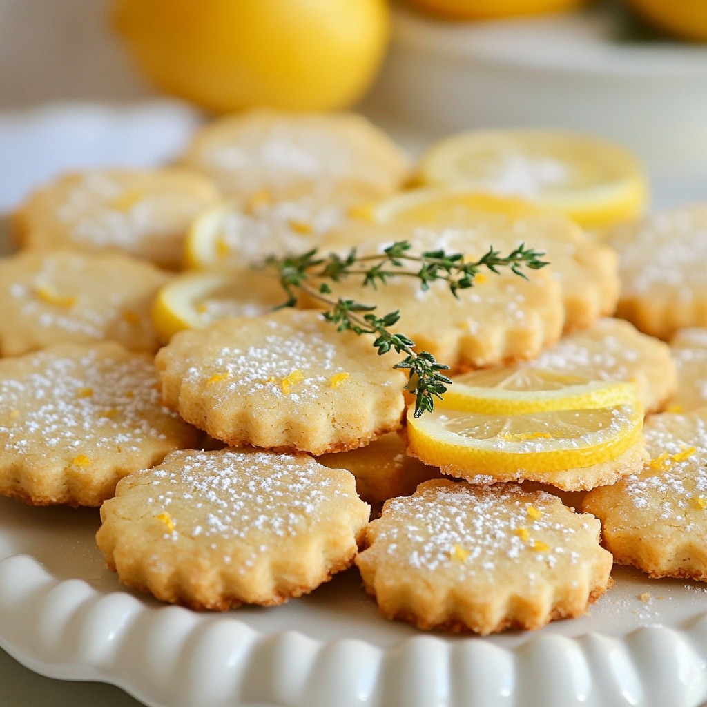 Lemon Thyme Shortbread Cookies Simple and Tasty Treat