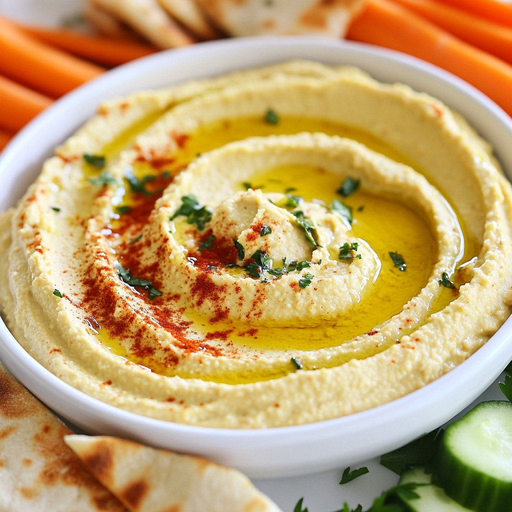 Mediterranean Lemon Hummus Simple and Flavorful Dip