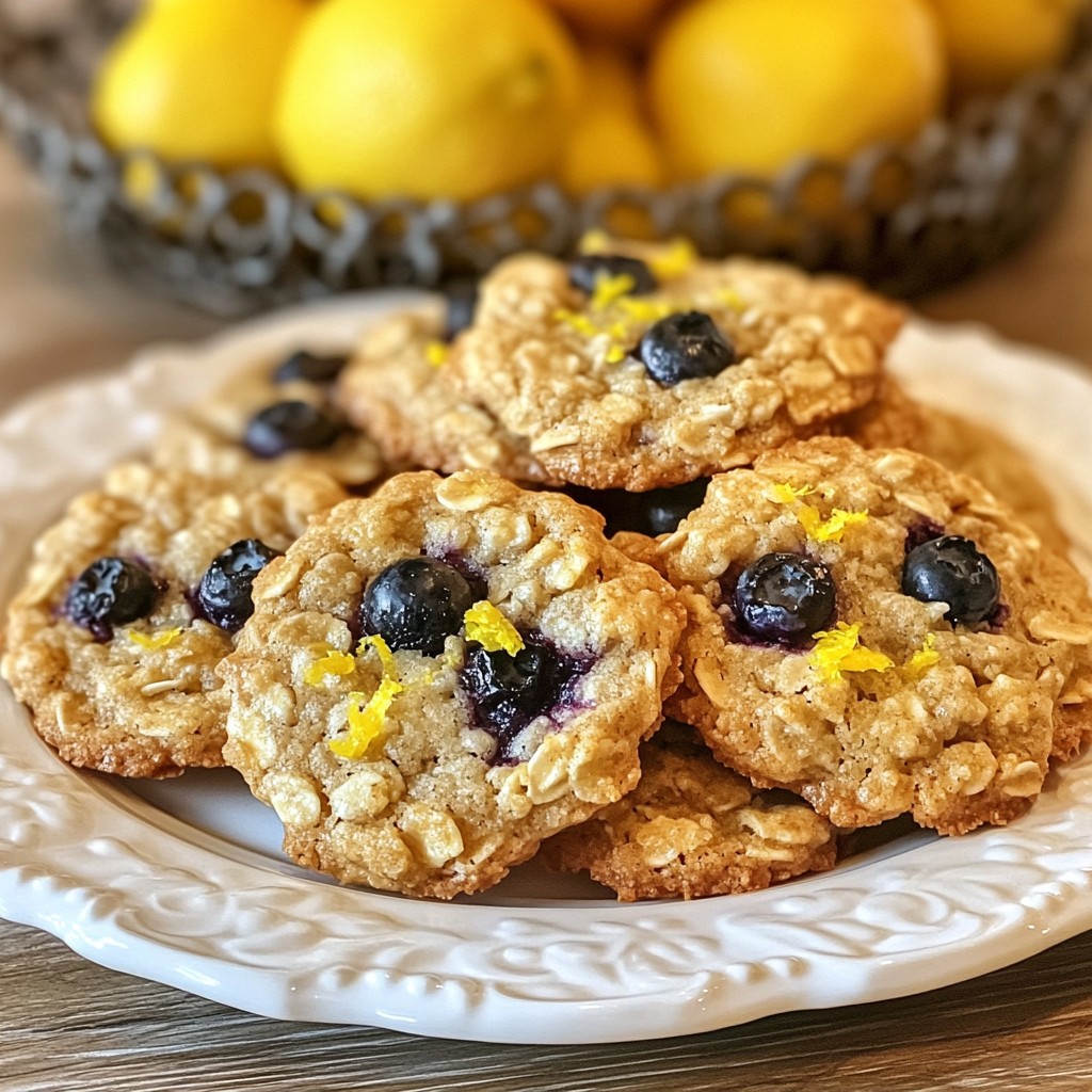 Lemon Blueberry Oatmeal Cookies Delightful Treat Recipe