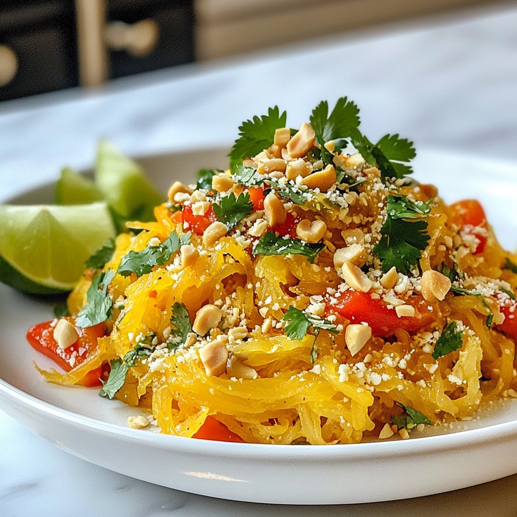 Spaghetti Squash Pad Thai Simple Flavorful Recipe