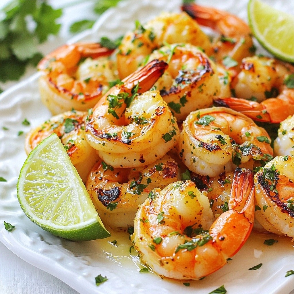 Healthy Dinners Grilled Lime Cilantro Shrimp Delight